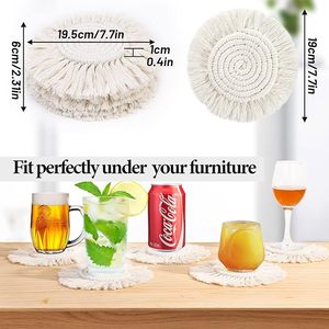 Best Theme Design Cotton Rope <b>Table</b> <b>Coaster</b> Best for Parties and Other Functions Tableware Decorative Beast Design <b>Coaster</b> - Product Image 6