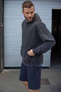 <b>Mens</b> Hoodies Oversized Unisex Acid Wash Hoodie Heavyweight <b>Fleece</b> Vintage Cotton Sweatshirt <b>Men</b> Women Streetwear Oem - Product Image 4