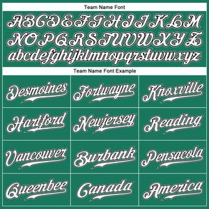 Maglia da Baseball autentica Kelly verde bianca gessata bianca-grigia personalizzata - Product Image 4