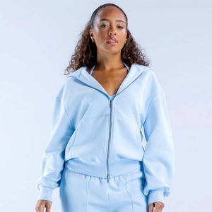 Nouveau design Sweat à capuche oversize en molleton de coton pour femme, anti-plis, respirant, pour l'entraînement et les activités sportives, idéal pour l'hiver - Product Image 1
