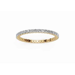 Anillo Apilable Elegante Griselda's Endless Glow con Diamantes de Corte Redondo de 0.800 Ct, Cultivados en Laboratorio, Oro de 9 KT, 14 KT, 18 KT, Proveedor Mayorista OEM - Product Image 1