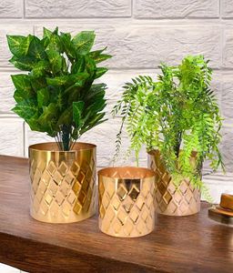 Maceta redonda de resina Art Deco, pegatina para maceta impresa con soporte para el hogar, restaurante, jardín, cafetería, decoración de Diwali para interiores y exteriores - Product Image 3