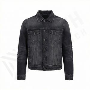 Vestes en jean pour femmes tendance, logo personnalisé, design élégant, streetwear, crop top, veste d'extérieur, vêtements décontractés, couleur personnalisée - Product Image 1