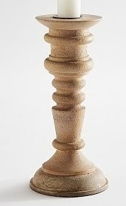Portavelas de Madera Ecológico Hecho a Mano para Navidad y Decoración de Interiores de Lujo con Acabado Fino y Vetas Naturales del Madera - Product Image 4