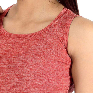 Best Sale High Quality <b>Women's</b> <b>Knitted</b> <b>Tank</b> <b>Top</b> Breathable Slim Fit Fitness Wear Quick Dry Solid Pattern Polyester/Cotton Low - Product Image 2