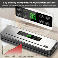 65kPa 120W 30cm 4L/min 8 Modes scellage multi-sacs coupe-sac menage machine sous vide soudeuse emballage alimentaire