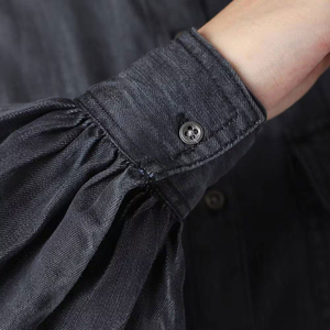 Chemise en jean pour femmes, adaptée aux tenues décontractées et de bureau, chemise en jean élégante pour femmes, tissu doux et coupe décontractée, chemise en jean pour femmes - Product Image 5