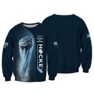 Sweatshirts de hockey pour hommes printemps automne grande taille pulls à capuche vêtements nom personnalisé Sport survêtement pour hommes Sudadera - Product Image 6