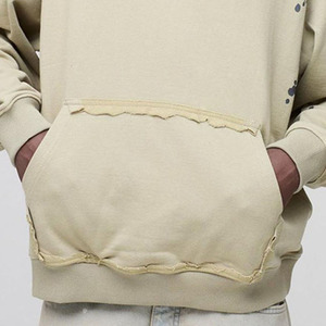 Sweat-shirt à capuche 100% coton polaire léger écologique et respirant Hip Hop pour hommes avec logo personnalisé Nouveau - Product Image 2