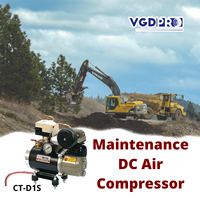 Mini pompe de compresseur d'air à suspension pneumatique embarquée 12V haute efficacité résistant aux intempéries à cycle de service DC sans huile