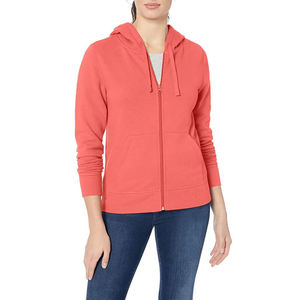 Sweat à capuche personnalisé pour femmes |   Sweat-shirts à capuche en molleton de coton pour femmes avec fermeture éclair |   Prix de gros OEM, Commandes en gros, Faible MOQ, Sweats à capuche - Product Image 2