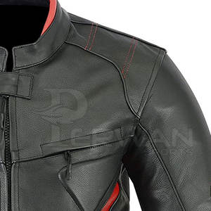Chaqueta de moto hecha a medida de alta calidad para hombre, ropa informal impermeable de invierno a prueba de viento con logotipo para adultos - Product Image 5