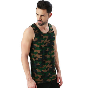เสื้อกล้ามสีพื้นคุณภาพสูง สวมใส่สบาย พิมพ์ลายแบบซับลิเมชั่นตามสั่ง เป็นมิตรกับสิ่งแวดล้อม แห้งเร็ว ผ้าฝ้ายลำลองสำหรับผู้ชาย - Product Image 4