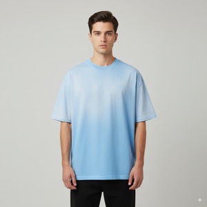 T-shirt imprimé graphique de luxe pour hommes marque Premium lavage à l'acide conception unie Vintage Streetwear 300 grammes options de taille de poids - Product Image 1