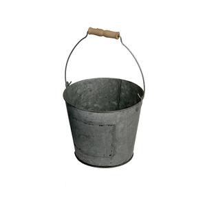 Cubo de metal decorativo galvanizado de gran tamaño con cubos de hierro con asa para almacenamiento de agua para hielo y carbón - Product Image 6