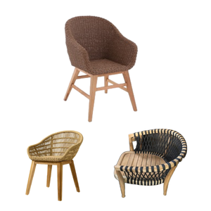 High Quality Indoor and Outdoor Dining <b>Chair</b> <b>Rattan</b> synthetic or original <b>rattan</b> customable design request made in Indonesia - Product Image 6