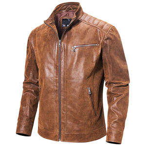 Chaqueta de cuero para hombre con servicio OEM, chaqueta de cuero para hombre de alta calidad, nueva llegada, chaqueta de cuero para hombre a la venta - Product Image 1