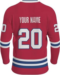 Logo personnalisé le plus populaire uniforme de hockey sur glace pour adultes ensemble de taille plus service OEM disponible - Product Image 2