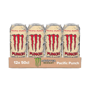 Boisson Énergisante Authentique Monsters Pacific Punch, 24x500ml, 160mg de Caféine, Saveur Punch aux Fruits Tropicaux, Vente en Gros - Product Image 3