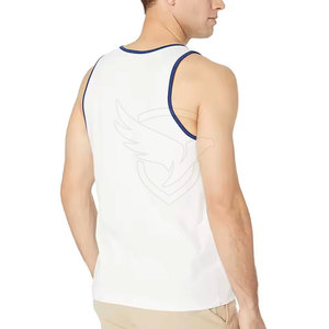 Hecho en el mejor material Camiseta sin mangas para hombre Diseño de logotipo personalizado Camiseta sin mangas Venta caliente Camiseta sin mangas al mejor precio - Product Image 2