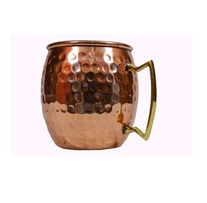 Top venta fiesta Bar martillado Moscú mula cobre asas taza Acero inoxidable cerveza beber cóctel tazas de cobre - Product Image 1