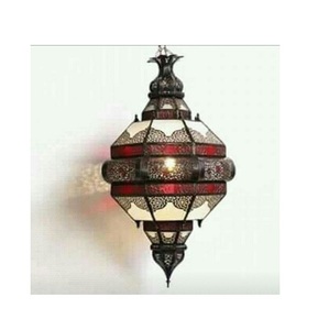 <b>Indoor</b> Farmhouse Style Rattan Wicker and Metal LED Hanging Wall <b>Light</b> with Natural Finish Customizable Size and Design - Product Image 1