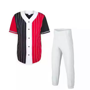 Ensembles d'uniformes de baseball en polyester personnalisés OEM nouveau modèle avec logo personnalisé et conception de taille prix d'usine vêtements de sport personnalisés - Product Image 4