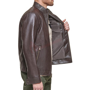 Breathable <b>Winter</b> Warm Men <b>Leather</b> <b>Winter</b> <b>Jacket</b> Casual Wear Men <b>Leather</b> <b>Winter</b> <b>Jacket</b> In Reasonable Price - Product Image 5