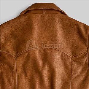 Nouveauté Gilet en cuir pour hommes Gilet en cuir véritable à séchage rapide pour hommes pour un look de cow-boy occidental - Product Image 3
