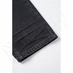 Pantalons en jean pour hommes de qualité supérieure, vintage, sur mesure, coupe ample, jambe droite, ample, couleur personnalisée, bas de qualité supérieure - Product Image 6