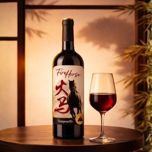 Fire Horse - Vino Rosso Invecchiato in Quercia |   100% Tempranillo 13% ABV 750ml |   Vino Rosso Spagnolo Invecchiato 4 Mesi in Botti di Quercia - Product Image 3