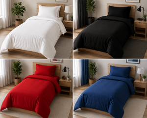 Housse de couette en coton satiné percale T200 T600 de luxe sur mesure OEM ODM pour hôtels, hôtels-resorts et maisons – Vente en gros - Product Image 5