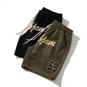 Shorts de sport pour hommes de la rue principale, taille plus, imprimé 3D en relief, respirant, taille élastique, fermeture en coton tricoté, shorts de sport pour hommes - Product Image 2