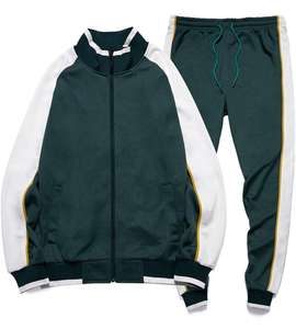 ชุดสูทสำหรับผู้ชายแบบระบายอากาศได้ดีวัสดุคุณภาพดีสไตล์ดีชุดวอร์มสำหรับผู้ชาย - Product Image 1