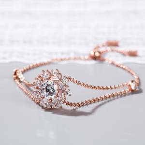 Pulsera de Plata de Ley con Cristal de Corte Redondo Jeulia Sunshine - Product Image 5