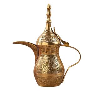 Cafetière Dallah en laiton faite à la main de haute qualité avec gravure polonaise finie pour la vaisselle produits pour la maison - Product Image 1