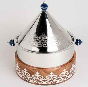 New Casserole <b>Food</b> <b>warmer</b> Ramadan Special Wooden Base Handmade Design <b>Server</b> Casserole Pot For Party <b>Buffet</b> Wedding Hotel Usage - Product Image 1