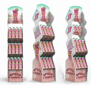 Custom Foldable Recyclable Cardboard Display Stand for Promotional POS Retail Use Snacks <strong>Drinks</strong> Liquor <strong>Shelf</strong> - Product Image 4