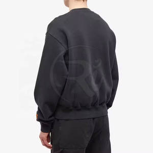 Sudaderas de gran tamaño para hombre Sudaderas de gran tamaño básicas de alta calidad para hombre Color único - Product Image 5