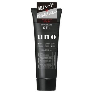 Gel coiffant sans rinçage Uno Super Hard Gel 180g, pour cheveux secs, tenue forte, nourrissant, hydratant, effet texturant, unisexe - Product Image 1