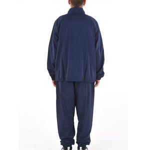 Ensemble de survêtement en nylon zippé en polyester avec logo personnalisé OEM, streetwear pour homme, deux pièces, coupe-vent respirant pour unisexe - Product Image 5