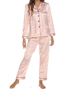 Ensemble de pyjama surdimensionné simple imprimé mode décontractée Fabricant style design respirant personnalisé pour femmes vêtements Vêtements de nuit pour femmes - Product Image 1