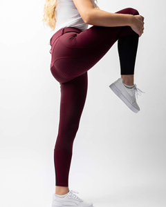 Pantalones de montar de ajuste flexible de alta calidad con Spandex y paneles de agarre reforzados con malla para mayor comodidad y estabilidad - Product Image 3