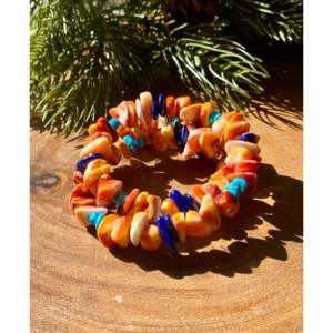Corina Smith Multi Stone <b>Sterling</b> <b>Silver</b> <b>Beaded</b> Adjustable <b>Bracelet</b> Fine Chain Link Jewelry - Product Image 1