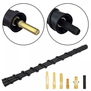 Universale 7 "auto breve gomma Radio AM/FM segnale a spirale Antenna albero per Dodge Jeep Chrysler Fiat - Product Image 3