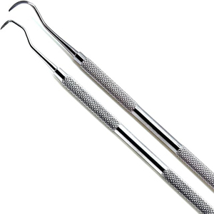 Escalador de Hoz posterior para higiene dental, vástago largo, hoja corta, mango DE - Product Image 3