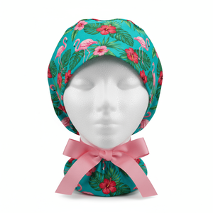 Bonnets médicaux ajustables en polyester et élasthanne pour femmes, avec logo personnalisé et motif sur mesure - Product Image 2
