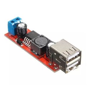 Chargeur de voiture double USB DC-DC abaisseur de tension 6-40V vers 5V 3A - Product Image 1