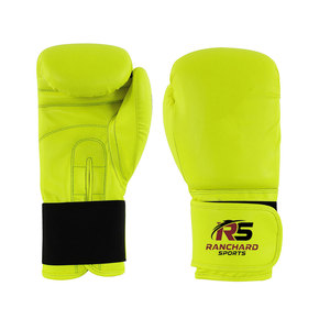 Guantes de Boxeo de Cuero Cómodos para Entrenamientos en el Gimnasio, Guantes de Boxeo con Absorción de Impactos para Entrenamiento, Guantes de Boxeo de PU - Product Image 1