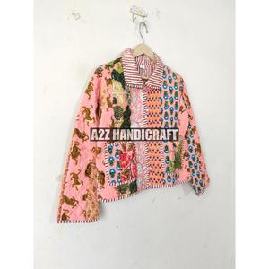 Chắp Vá Của Phụ Nữ Bông Áo Khoác Phong Cách Boho Vá Áo Khoác Bông Handmade Áo Khoác Áo Khoác Ngày Lễ Quà Tặng Nút Gần gũi hơn Quà Tặng Cho Cô - Product Image 5